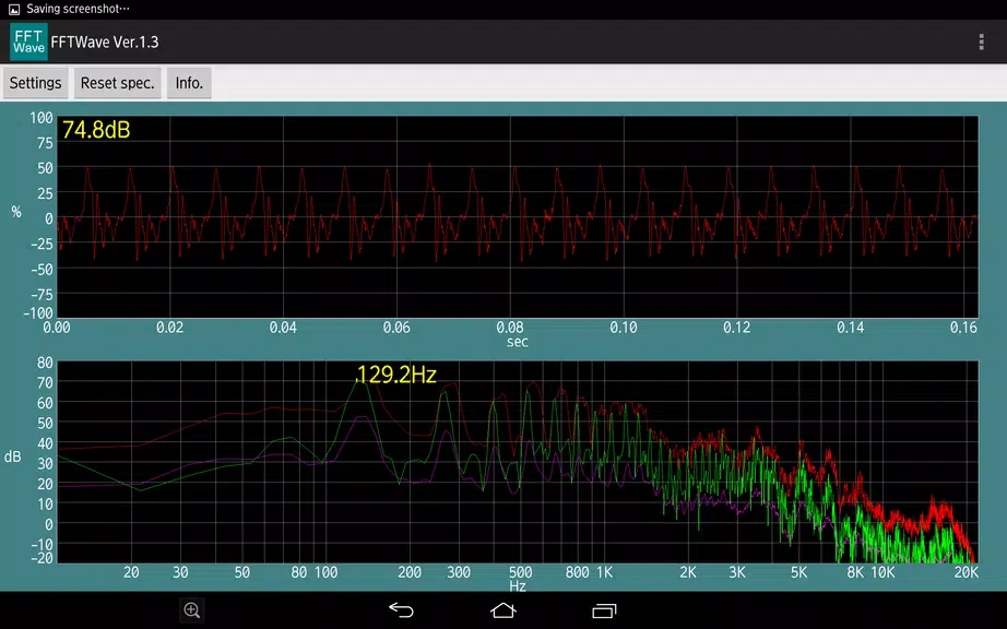 Sound monitor FFTWave應用截圖第1張