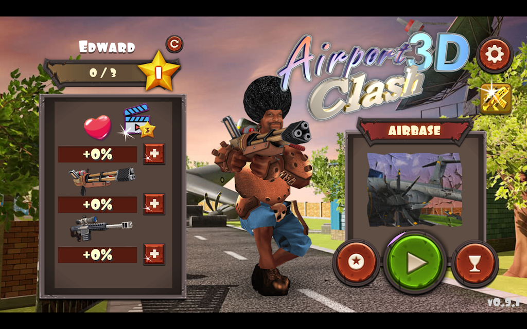 Airport Clash 3D - Minigun Sho Ảnh chụp màn hình 0