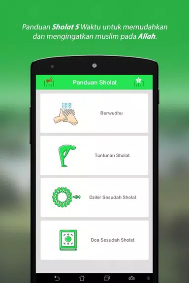 Tuntunan Sholat Lengkap +audio Capture d'écran 0