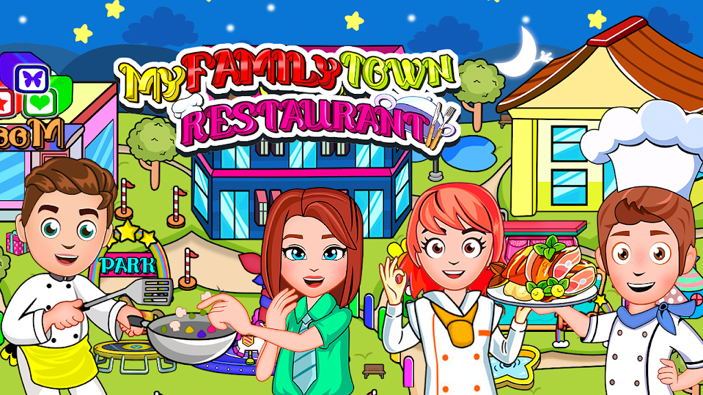 My Family Town : Resturant Captura de tela 0