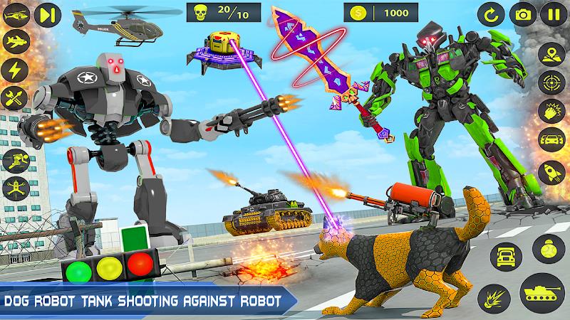 Army Tank Robot Car Games: Tangkapan skrin 0