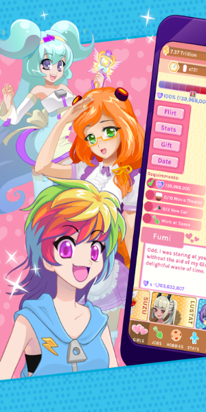 Crush Crush: Idle-Dating-Sim Screenshot 0