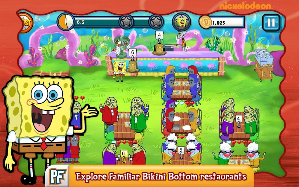 SpongeBob Diner Dash Ekran Görüntüsü 0