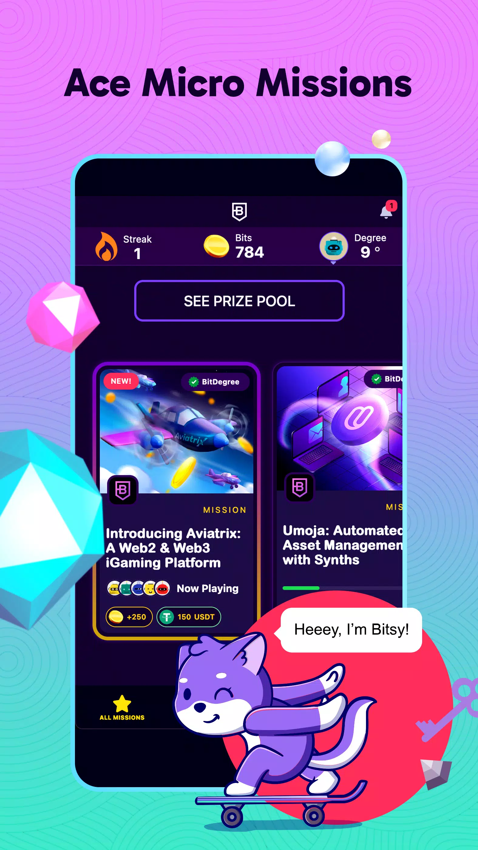 BitDegree: Play & Earn Crypto应用截图第1张