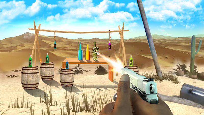 Gun Bottle Shooting game Zrzut ekranu 0