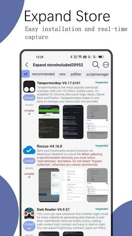 Rainsee Browser Zrzut ekranu 2