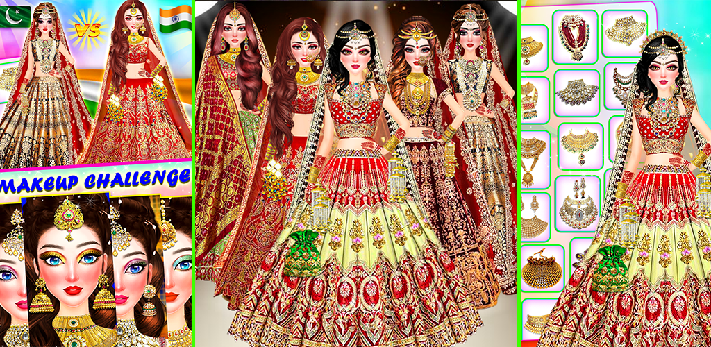 Indian Bride Dress Up Girl Capture d'écran 0