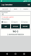 Log Calculator Captura de tela 2