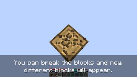 One block survival for MCPE Screenshot 1