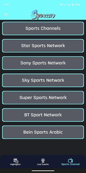 Sportzfy TV APK per Android