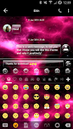 SMS Messages GlassNebula Theme Schermafbeelding 3