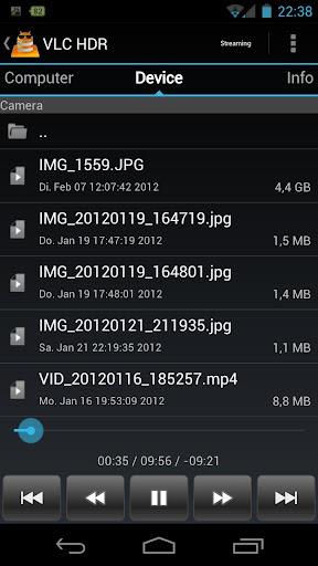 VLC HD Remote (+ Stream) 스크린샷 1