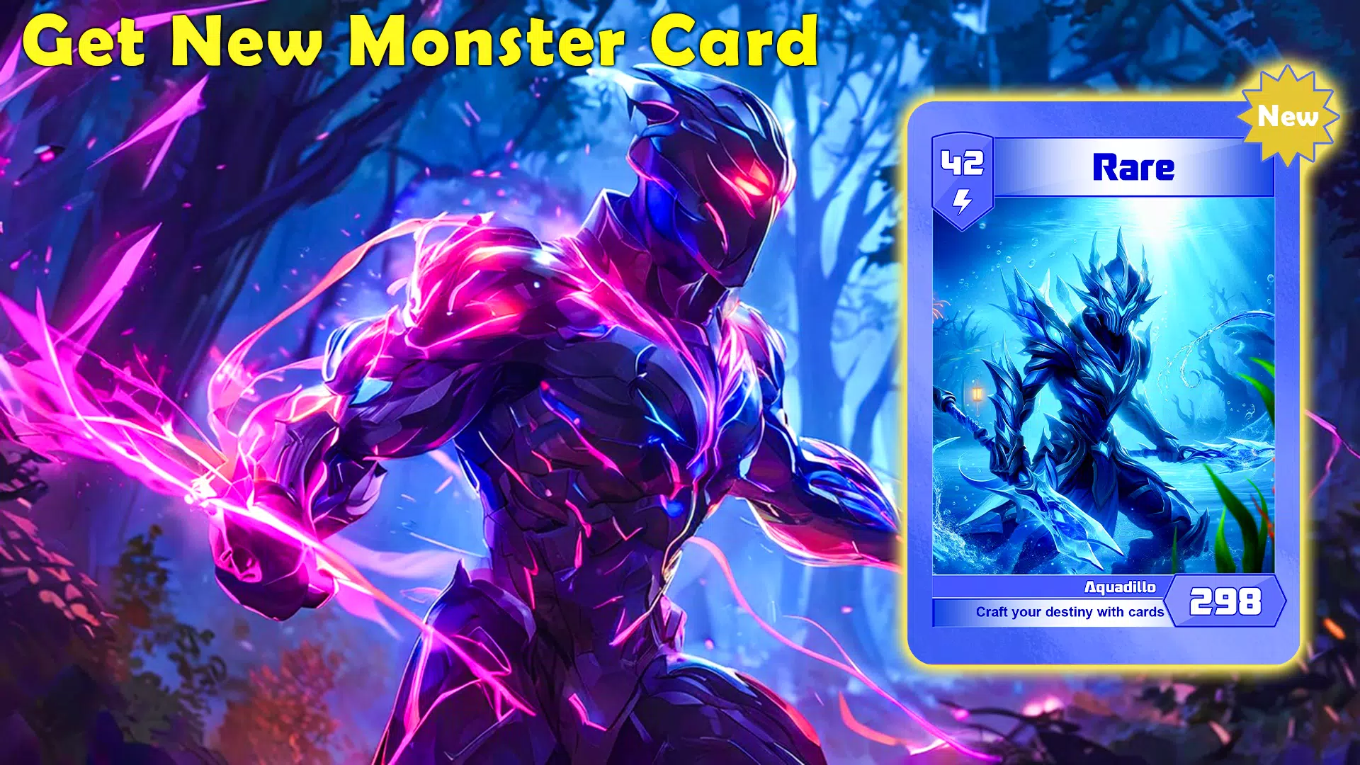 Monsters Card Collector Game Tangkapan skrin 0
