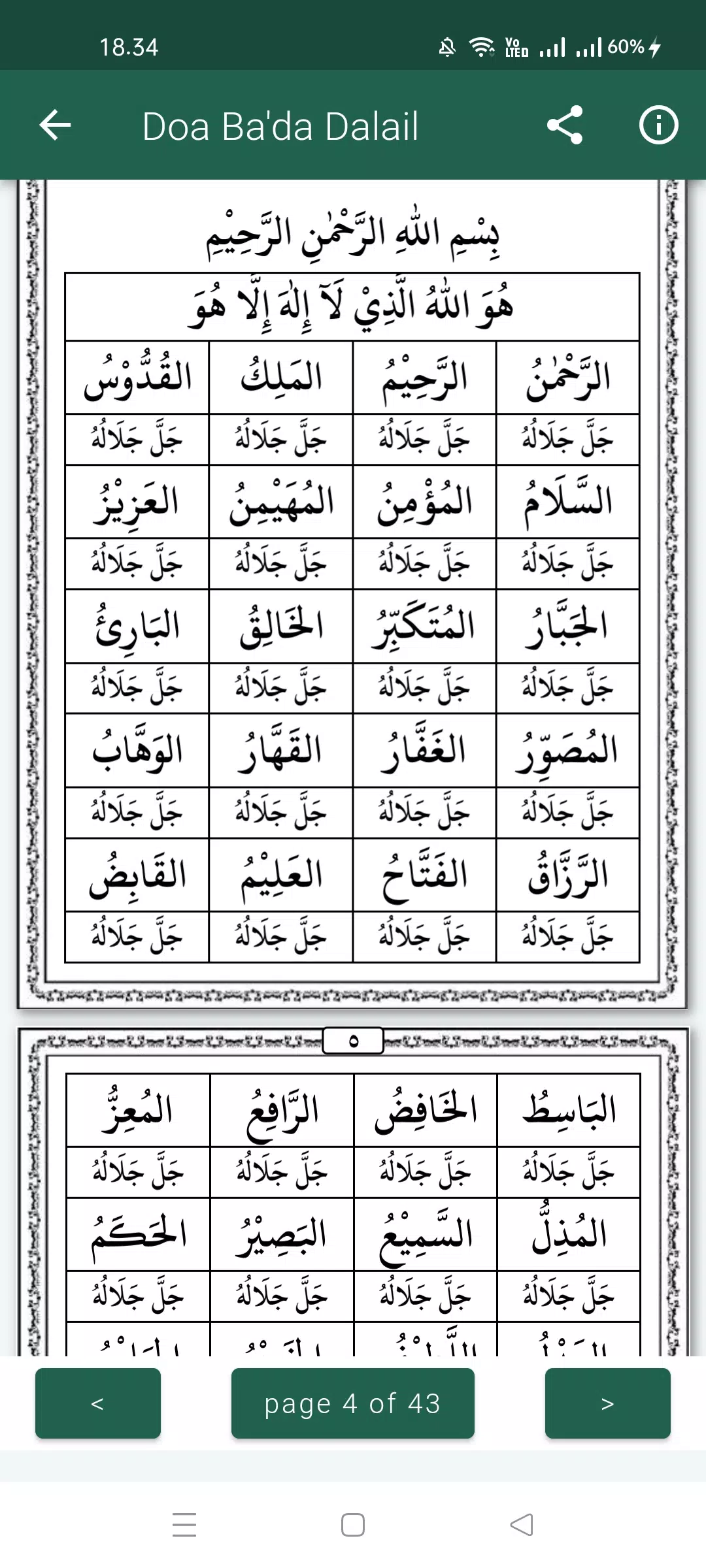 Dalailul Khairat Lengkap Captura de tela 2