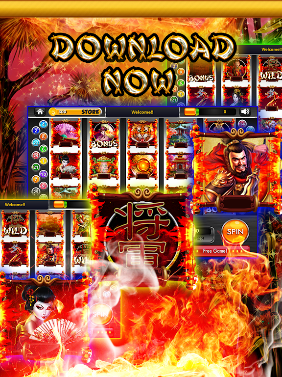 Blazing Samurai Slots – Free应用截图第1张