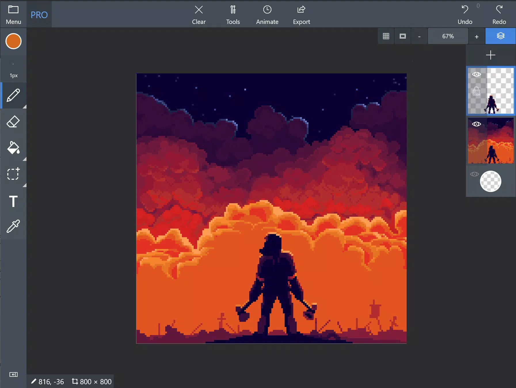 Pix2D - Pixel art studio Скриншот 0