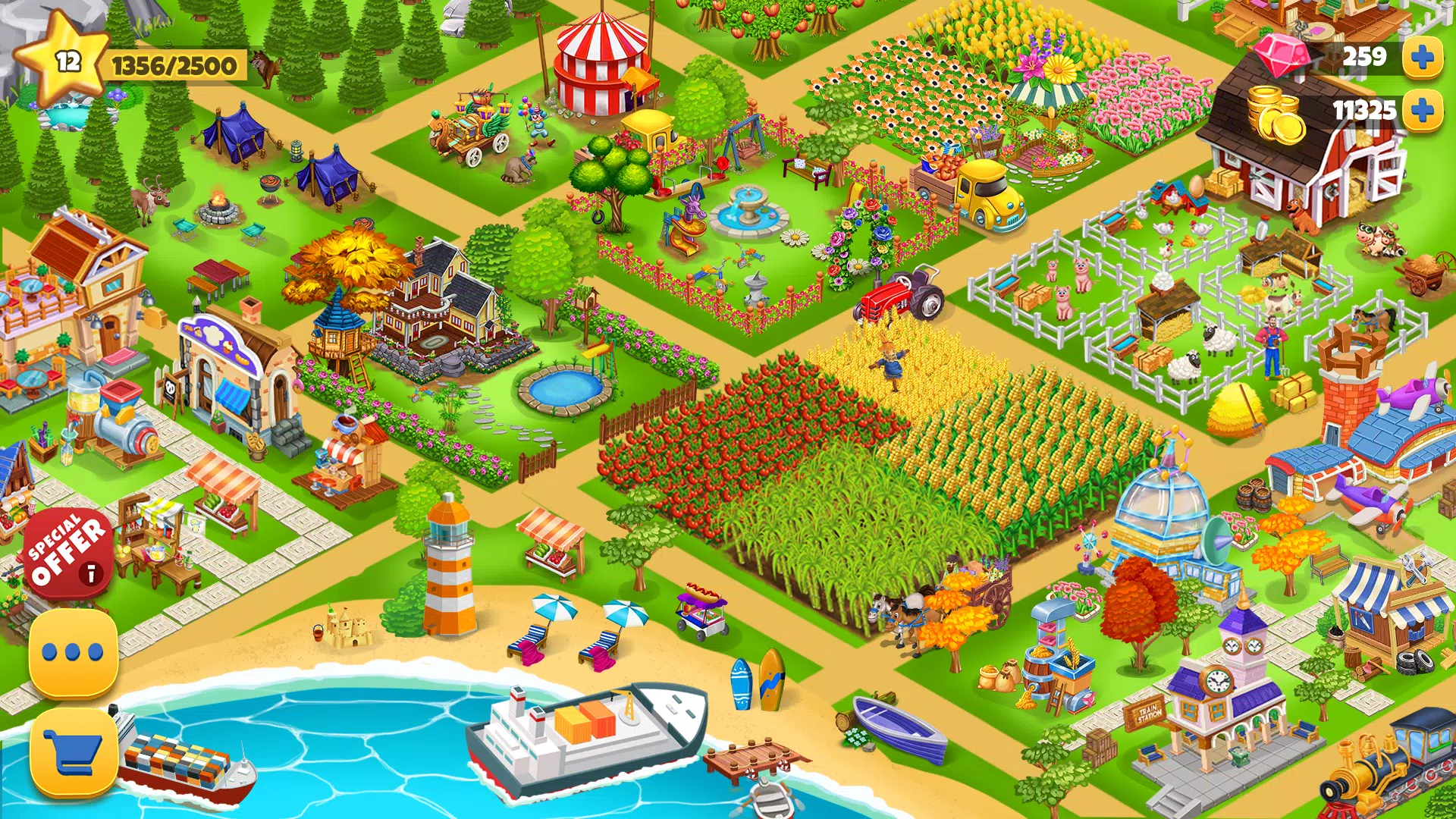 Schermata Farm Day Farming Offline Games 0