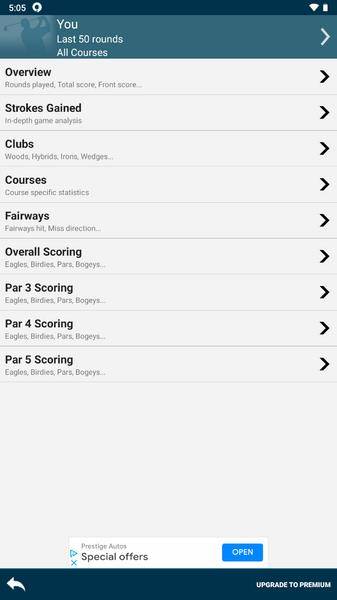 Golf Pad: Golf GPS & Scorecard Tangkapan skrin 1