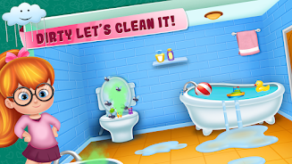 Little girl cleanup game Ảnh chụp màn hình 0