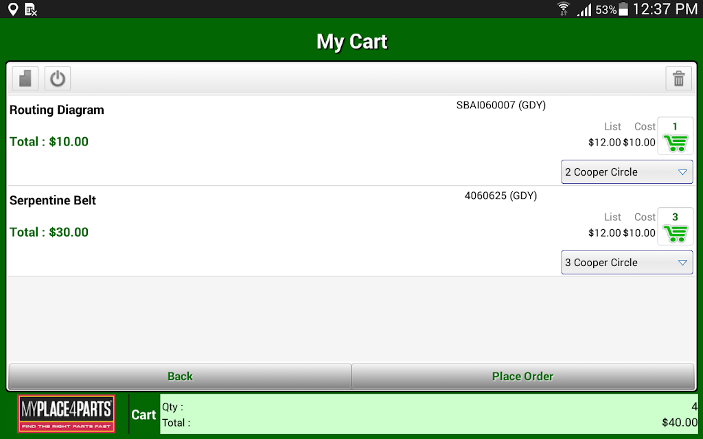 Beta-MyPlaceForParts-Tablet ภาพหน้าจอ 3