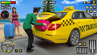 US Taxi Car Driving Games Tangkapan skrin 1