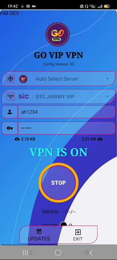 GO VIP VPN स्क्रीनशॉट 1