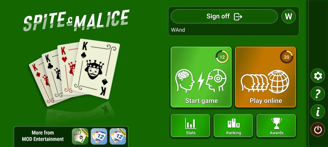 Spite & Malice Screenshot 1