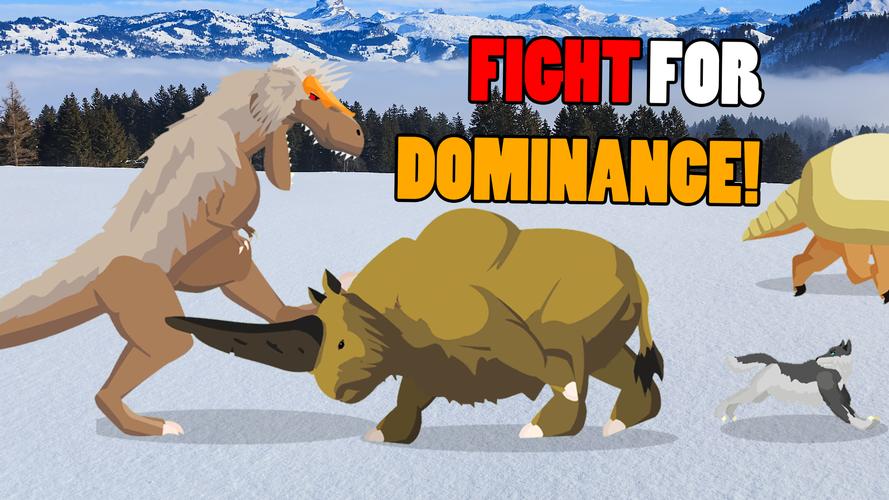 T-Rex Fights Ice Age Beasts Capture d'écran 3