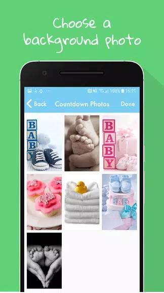 Baby Countdown Widget ဖန်သားပြင်ဓာတ်ပုံ 2