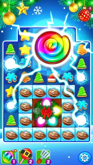 Christmas Cookie: Match 3 Game ภาพหน้าจอ 1