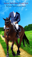 Horse With Man Photo Suit Скриншот 3