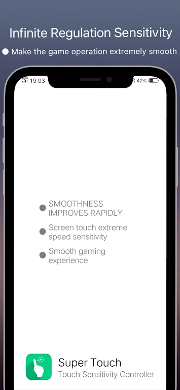 Super Touch -speed sensitivity Capture d'écran 1