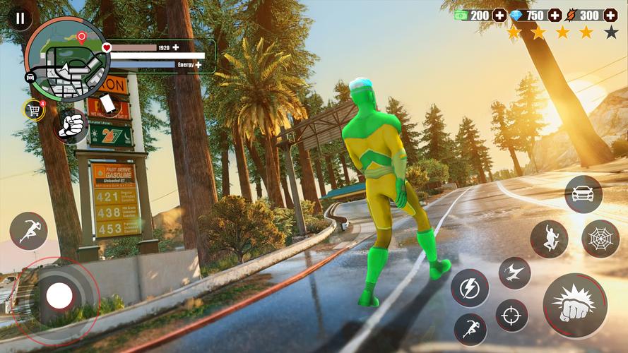 Super Rope Hero: Crime City Captura de pantalla 3