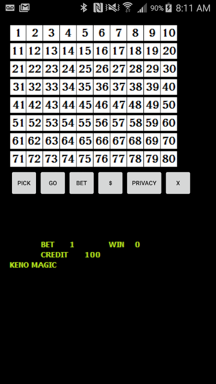 Keno Magic ภาพหน้าจอ 0