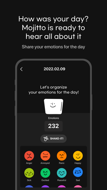 Mojitto - Daily Emoji Diary Screenshot 2