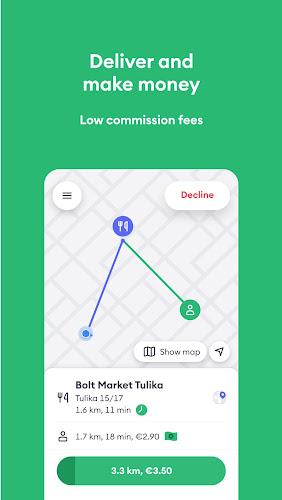 Bolt Food Courier Capture d'écran 0