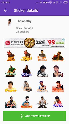 Tamil Stickers: WAStickerApps Tangkapan skrin 0