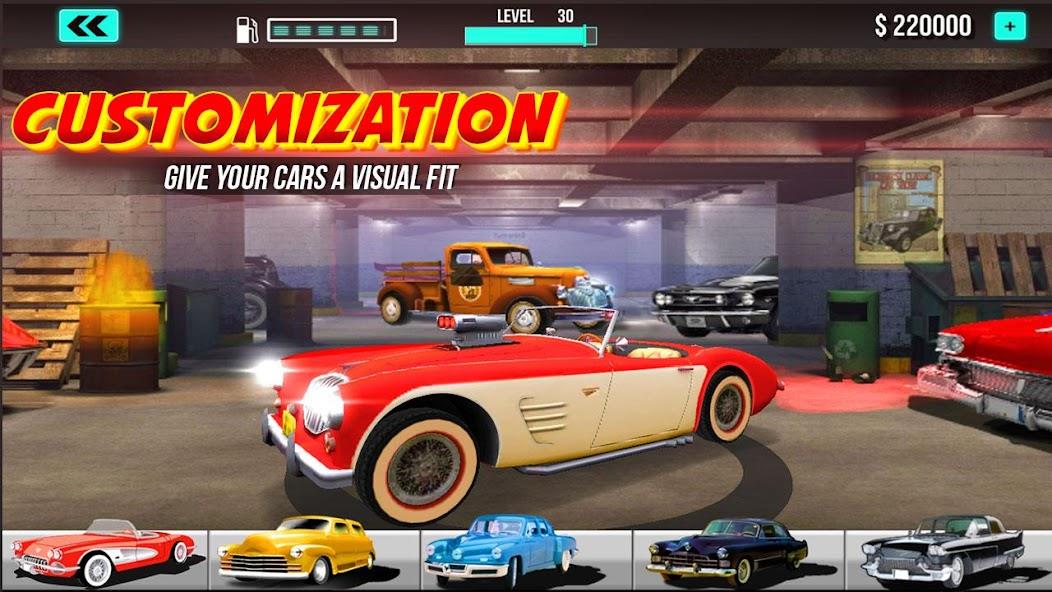 Classic Car Games Race America Mod ဖန်သားပြင်ဓာတ်ပုံ 3