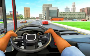 Bus Driving Sim- 3D Bus Games Captura de pantalla 1