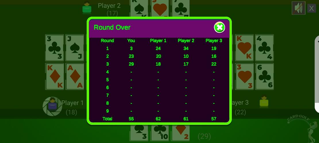 Card Golf Zrzut ekranu 2