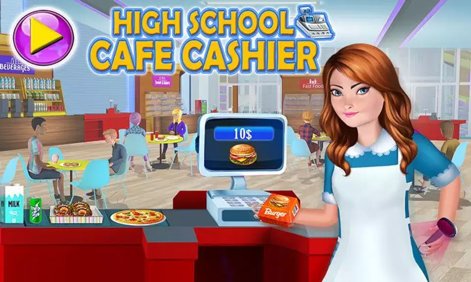 High School Cafe Cashier Games স্ক্রিনশট 3