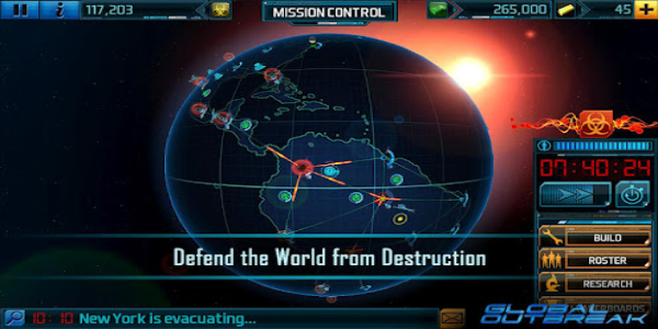 Global Outbreak Capture d'écran 1