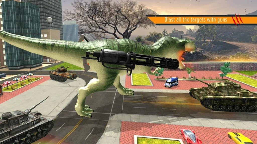 Dinosaur Battle Simulator Captura de tela 2