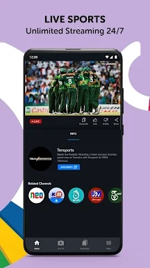 Tamasha: Live Cricket, EPL Screenshot 0