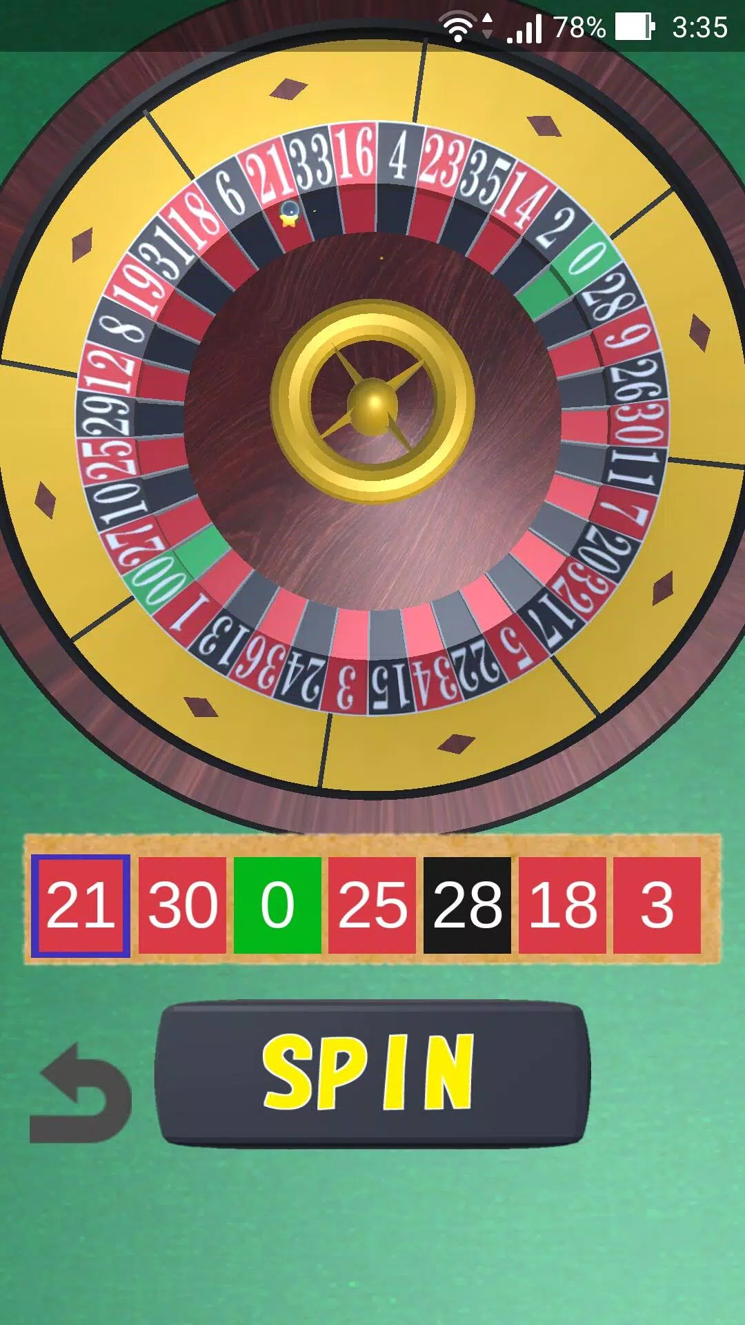 Roulette Wheel Zrzut ekranu 1