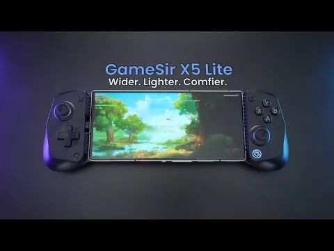 GameSir X5 Lite controller with retro gaming aesthetic