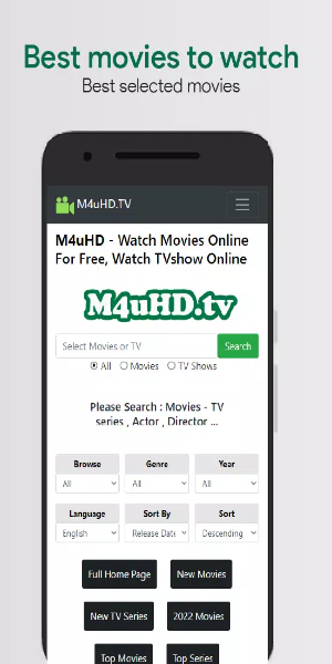 M4uHD - Movies and TV shows Ảnh chụp màn hình 2