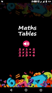 Maths Tables - Voice Guide Captura de pantalla 0