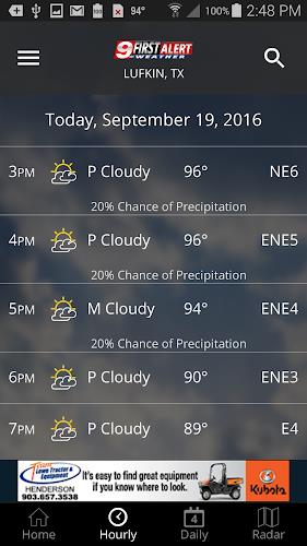 KTRE 9 First Alert Weather Tangkapan skrin 1