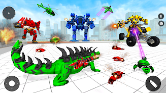 Animal Crocodile Robot Games Captura de tela 2